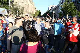 Bosko Obradovic Protest ispred Skupstine Srbije
