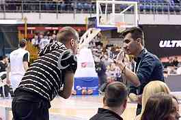  Partizan-Red Star, basketball derby game.