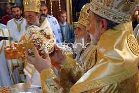 Serbian patriarch Irinej.