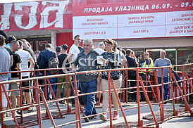 Selling tickets on stadium Marakana for the Champions League