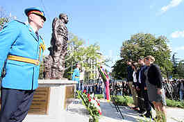 The monument to Major Milan Tepic