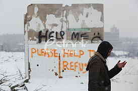 Refugees in Serbia during the winter
