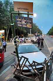 Car crash in Belgrade