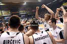  Partizan-Red Star, basketball derby game.