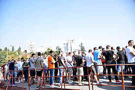 Selling tickets on stadium Marakana for the Champions League