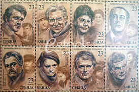 The postmark stamps