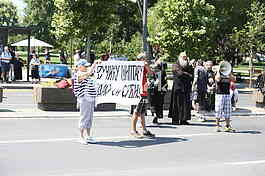 Antonije Davidovic Skupstina Srbije protest