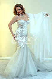 Salon wedding dress  White Fashion