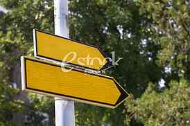blank Road sign