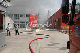 Burning a fire in the Zemun
